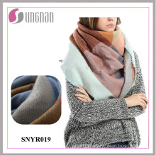 2015 Europe Warm Elegant Ladies Colorful Geometry Imitate Cashmere Scarf